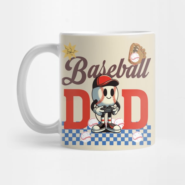 Baseball Dad Game Day, Retro Baseball Dad by zsay